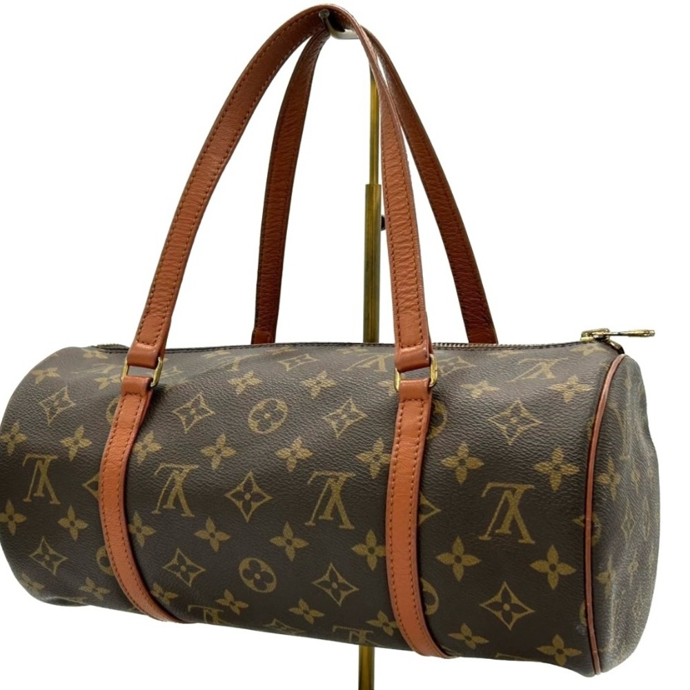 Louis Vuitton Brown Monogram Papillon 30 Barrel Bag